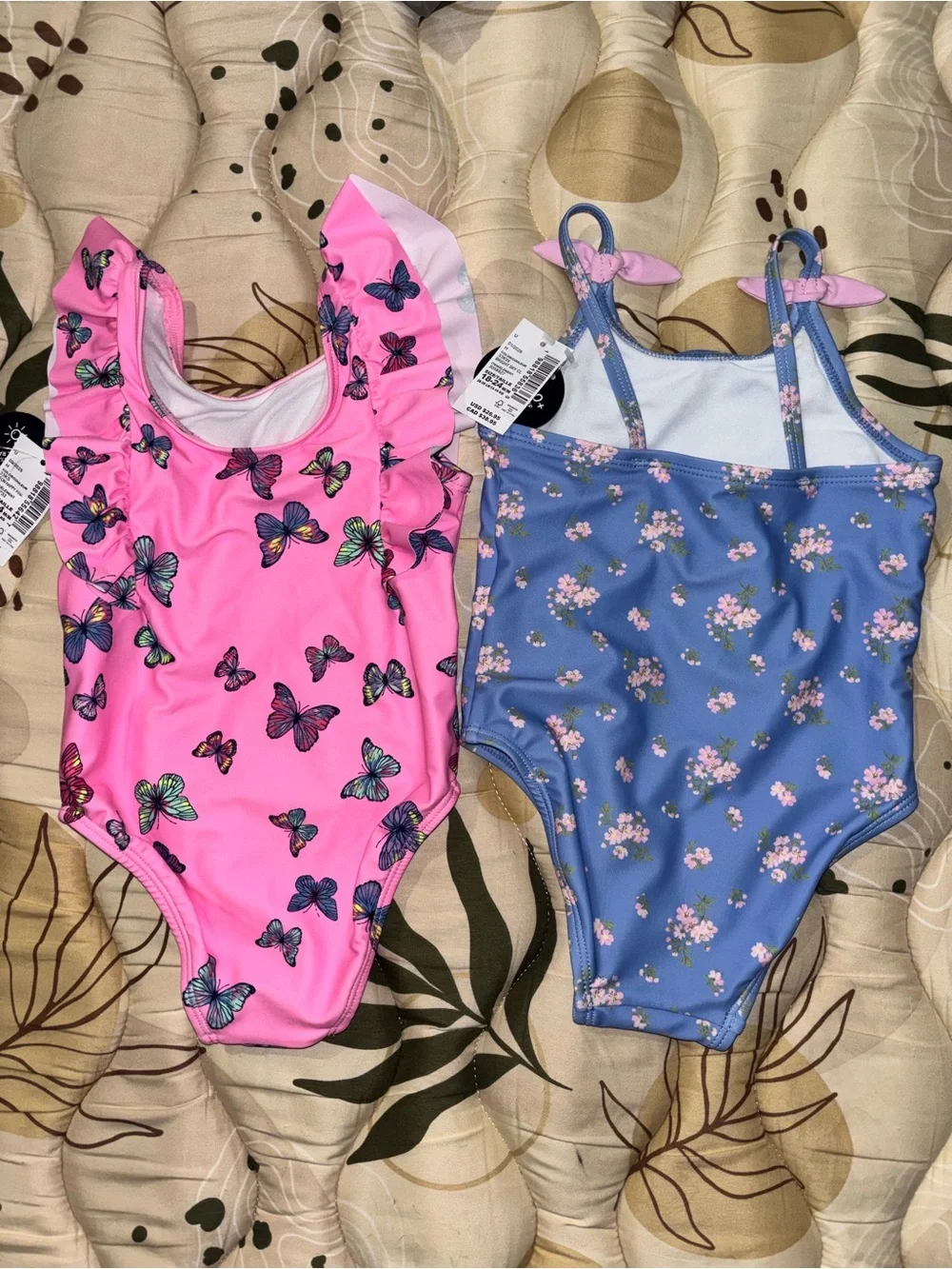 NWT The Children’s Place Baby Girl Swimsuit Lot 18-24M UPF 50+ Butterfly/Floral⁠
